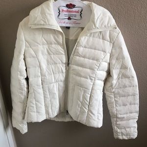 Kenneth Cole Reaction White Puffer Jacket